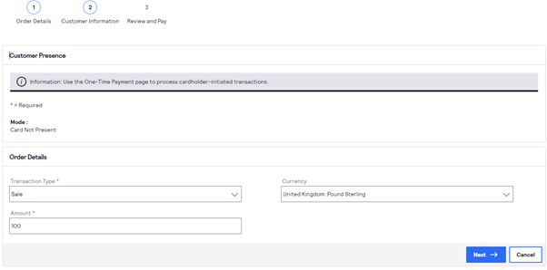 Virtual Terminal | Visa Acceptance Developer Portal